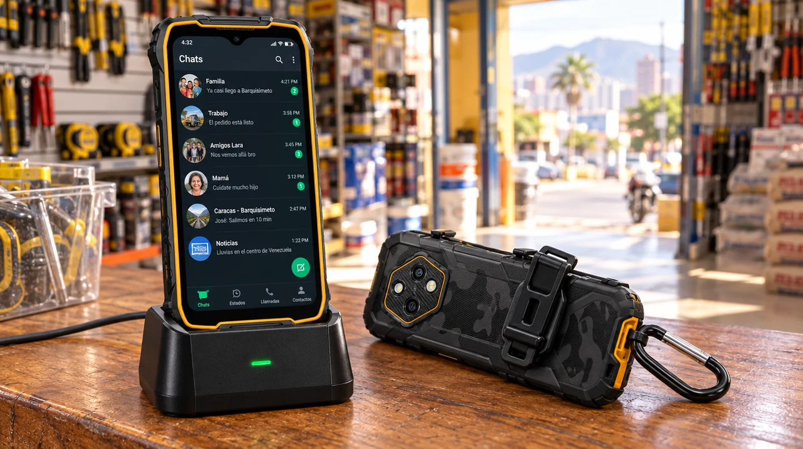 Bases de carga y fundas RugKing: los accesorios que alargan la vida de tu teléfono resistente