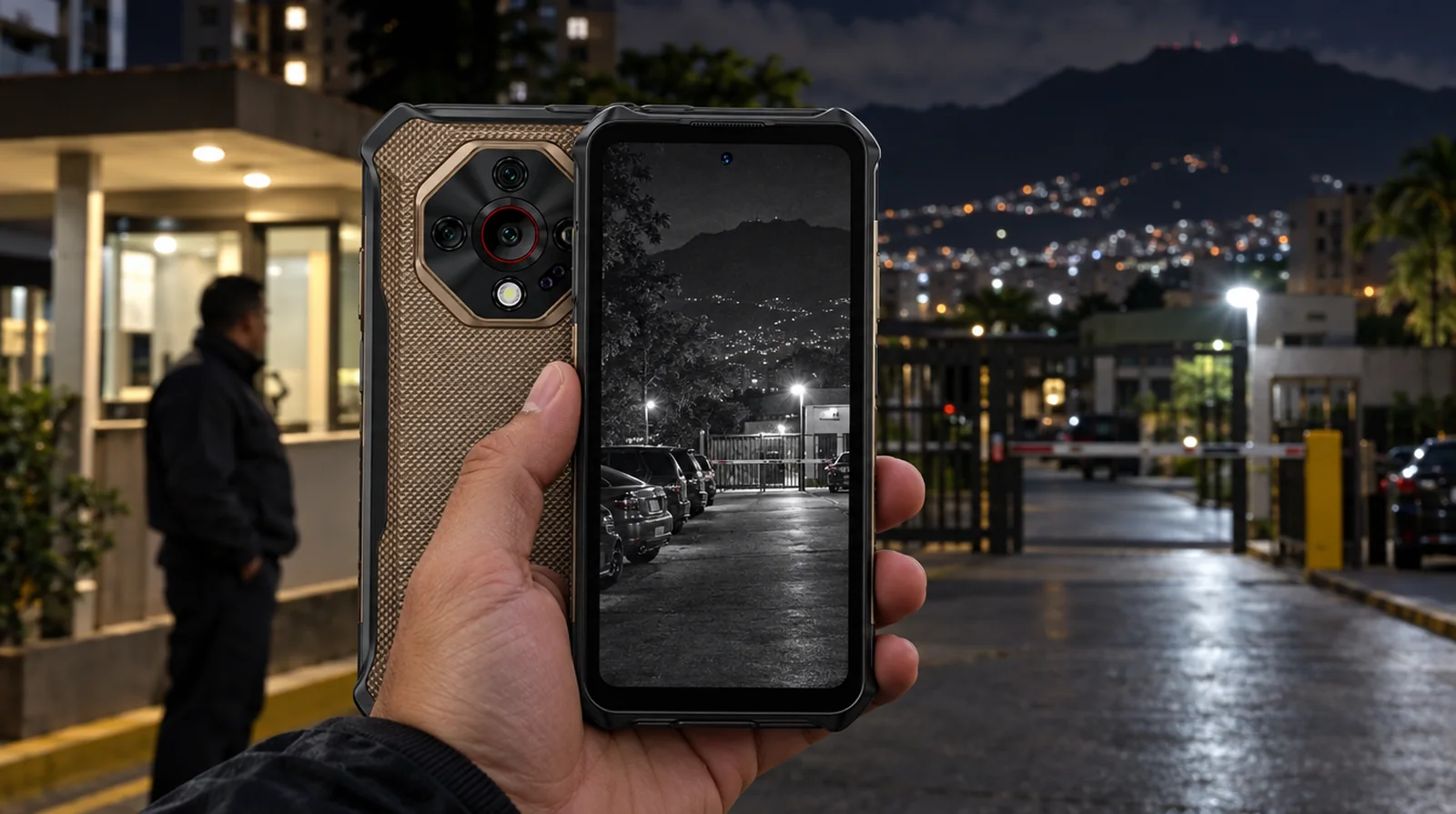 Teléfono para empresas de seguridad y monitoreo: rondas nocturnas, walkie-talkie y visión nocturna