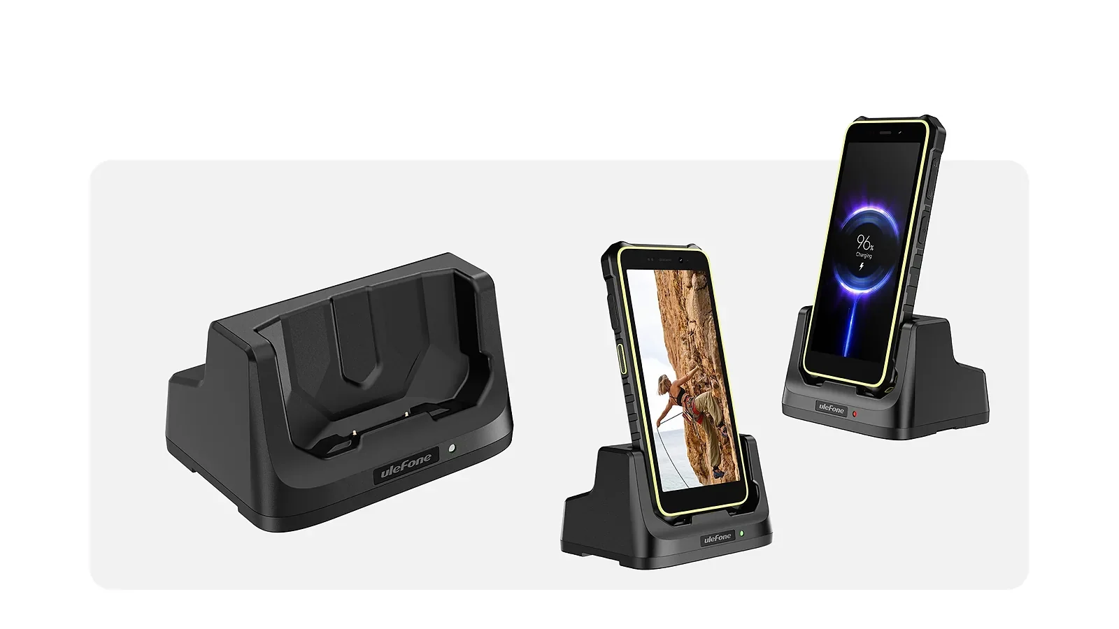 Ulefone Base de carga de escritorio para RugKing 2 Pro en uso en Venezuela
