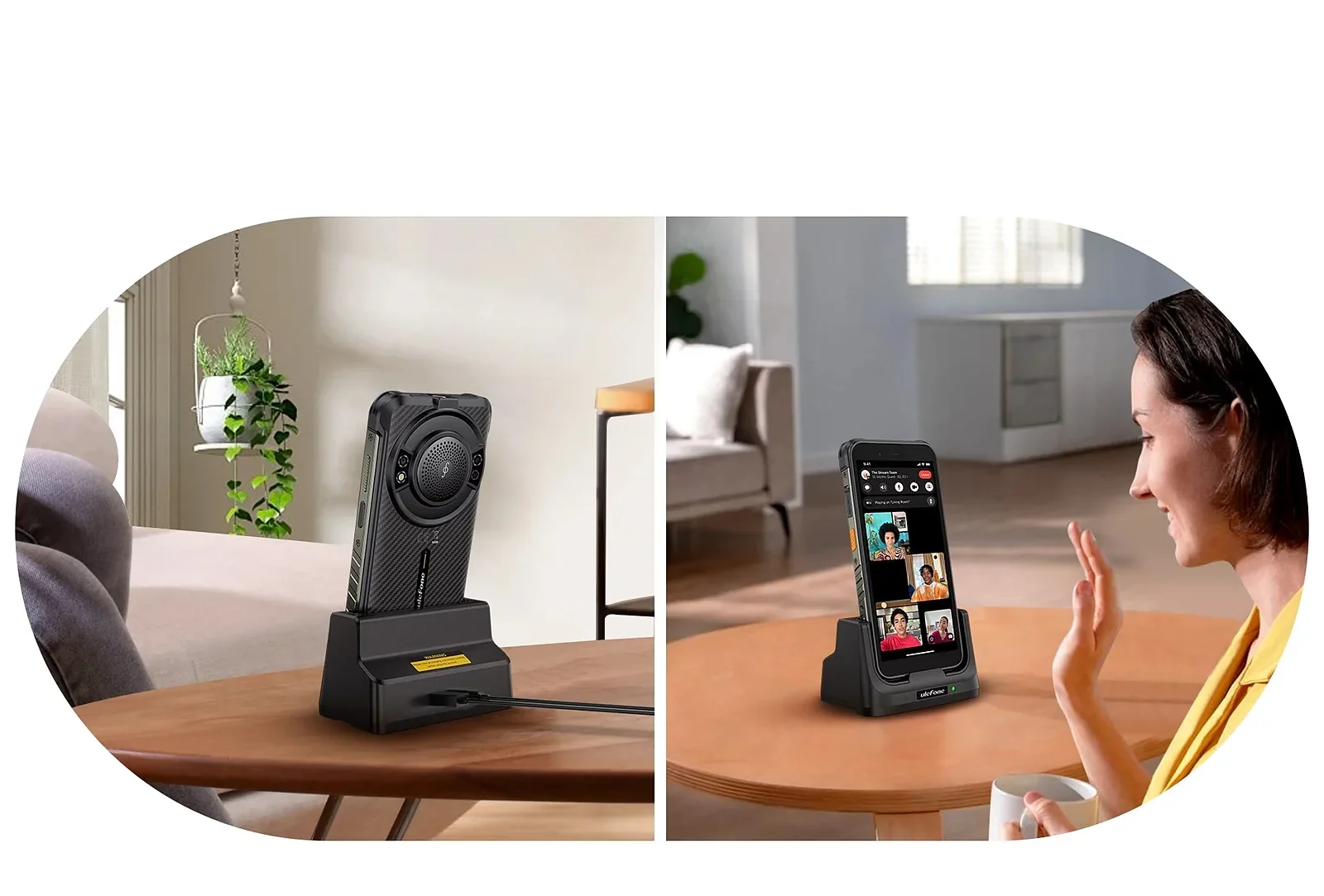Ulefone Base de carga de escritorio para RugKing en uso en Venezuela