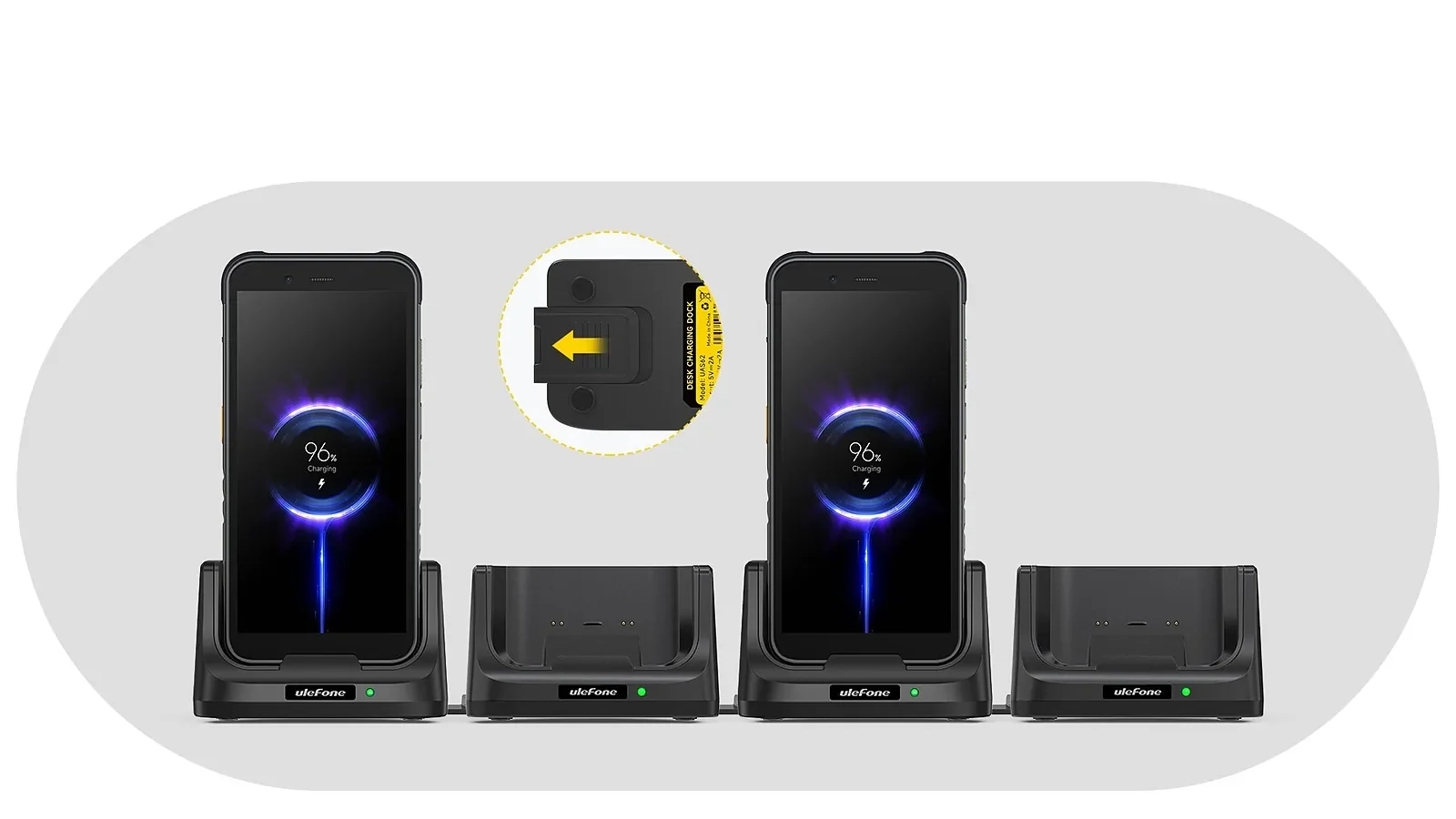 Ulefone Base de carga de escritorio para RugKing en uso en Venezuela